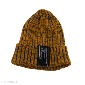 Wholesale men women winter hat acrylic knitted beanie hat ski hat