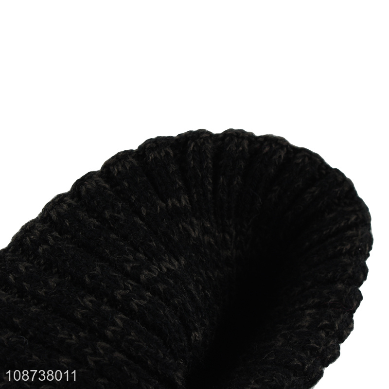 Factory supply unisex winter knitted beanie hat outdoor warm hat