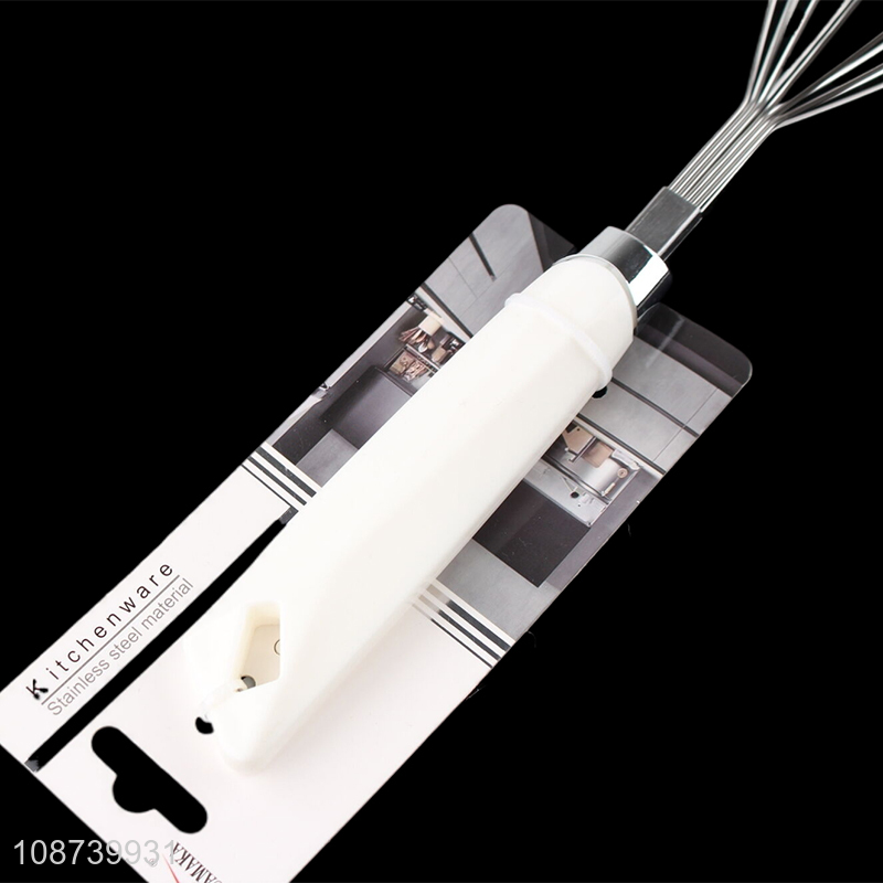 Good selling stainless steel handheld kitchen gadget egg whisk wholesale