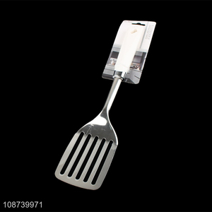 Top selling stainless steel kitchen utensils slotted spatula wholesale