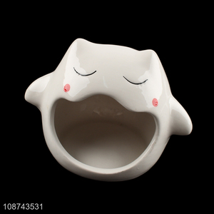 Online wholesale Halloween ghost candle holder ceramic tealight candle