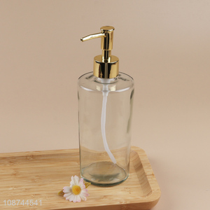 China <em>products</em> round clear liquid soap dispenser bottle for <em>bathroom</em> accessories