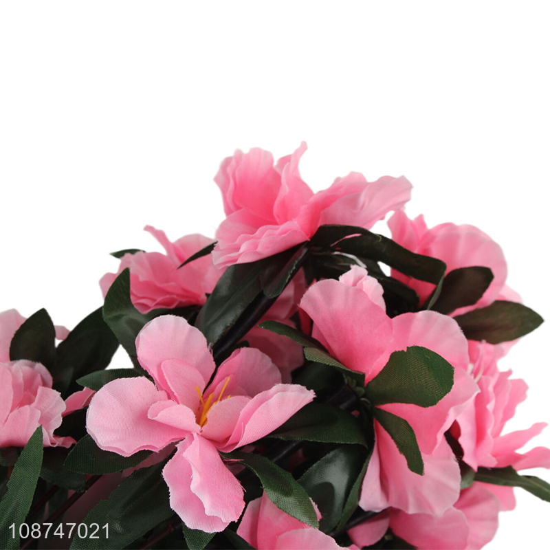 New product 6 branch 30 head artificial flower faux azalea for home decor