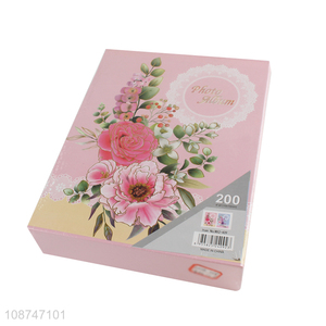 Yiwu factory flower cover 200pcs <em>photo</em> <em>album</em> picture book memory book