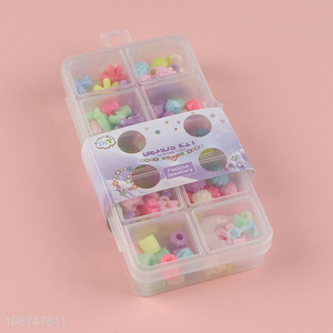 Popular products jewelry making kids diy beads kit toys wholesale
