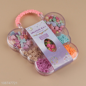 Top selling fashion jewelry children diy jewelry making beads kit toys