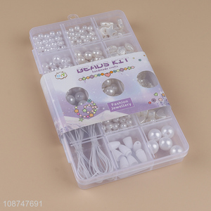 Factory supply fashion jewelry educational diy beads kit toys for children