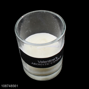 Wholesale glass jar andle scented candle aromatic candle for bedroom