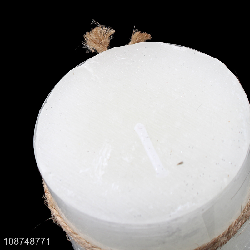 China wholesale wax pillar scented candle for home bathroom shower