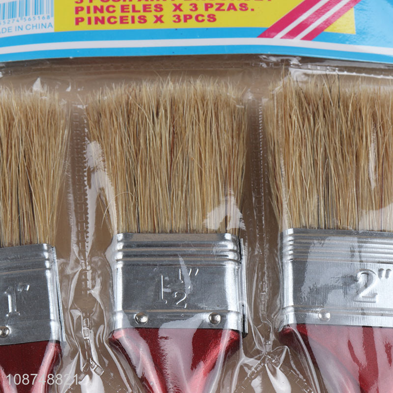 Online wholesale 3 pieces paint brush set wall paint brush set