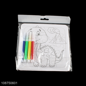 Factory Price DIY Coloring Dinosaur Jigsaw Puzzle Toy