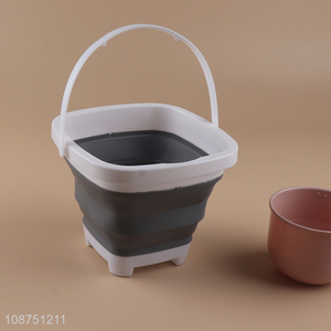 Popular products folding water container bucket with handle