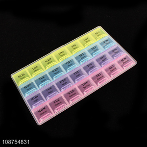 Factory wholesale 28-day pill case moisture-proof medicine planner