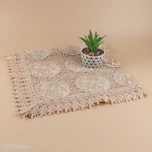 New products embroidered delicate table cloth for dining table