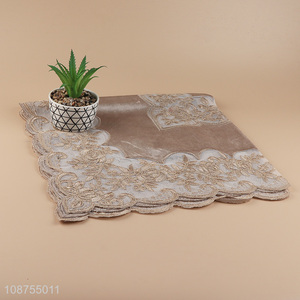 Top products delicate embroidered square table cloth for home