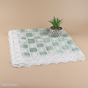 Factory price square embroidered tabletop decoration table cloth