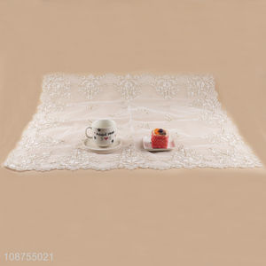 Hot items square embroidered table cloth table cover for home