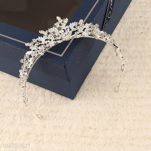 Hot selling luxury bridal wedding crown pageant rhinestone tiara crown