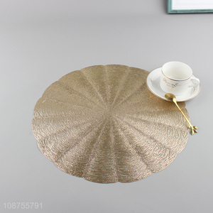Good quality non-slip pvc table mat placemat for dining table decor