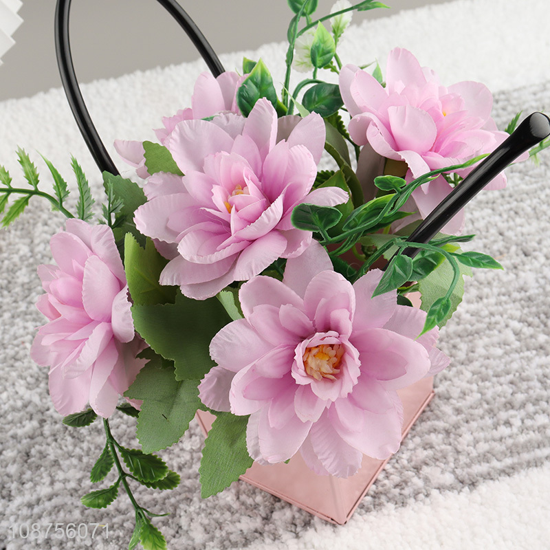 New arrival artificial potted flower home office table centerpieces