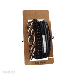 New product handmade rope wristband unisex bracelet