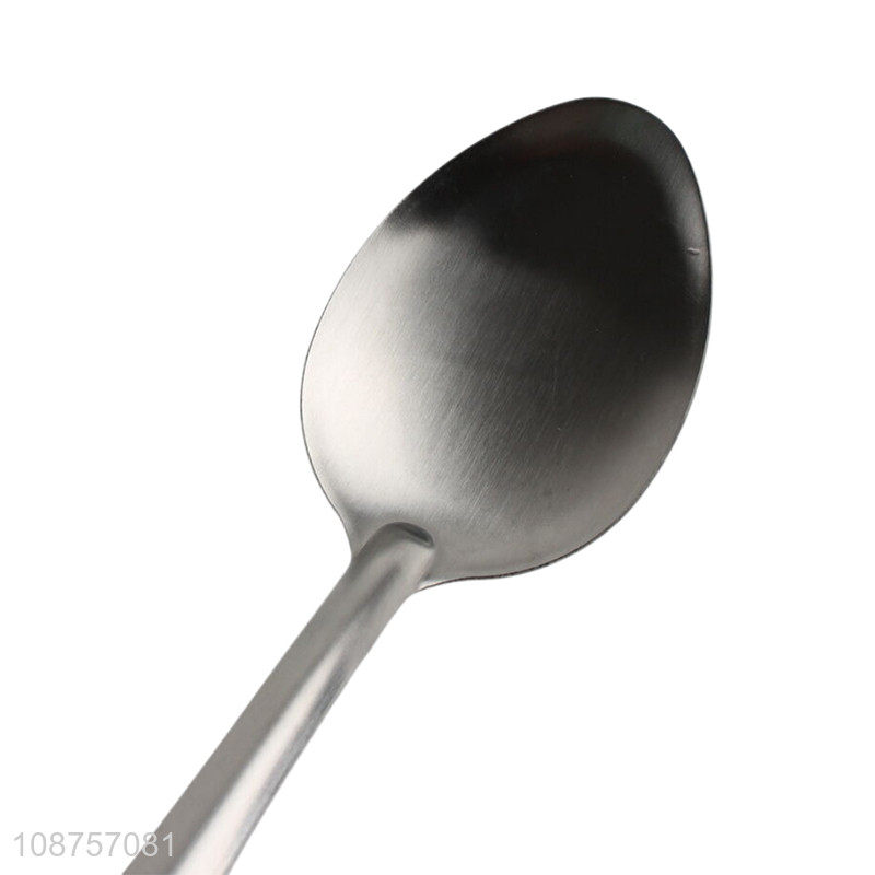 Hot selling 201 stainless steel serving spoon with long handle