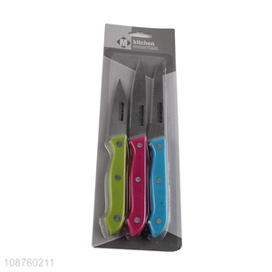 China products 3pcs kitchen knife fruit knife set for sale