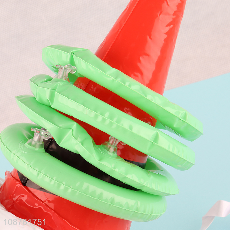 Most popular christmas hat inflatable ring toss games for kids