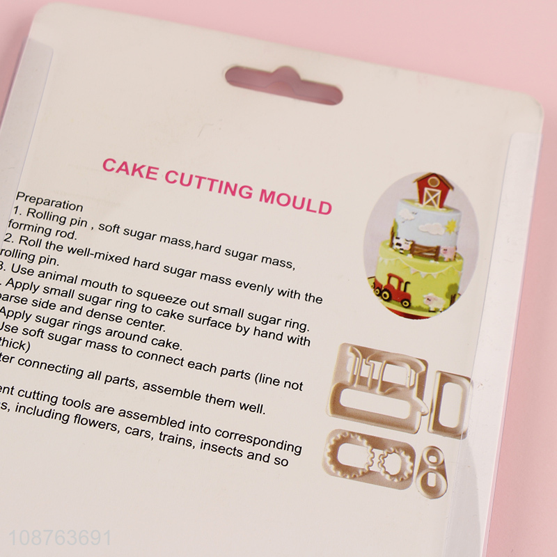 Low price plastic baking tool cake cutting mould cookies cutting mold