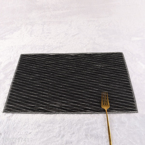 Hot selling non-slip woven plastic placemat