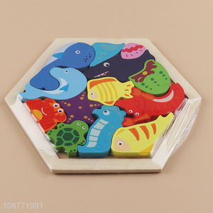 Top quality animal kids wooden puzzle toys