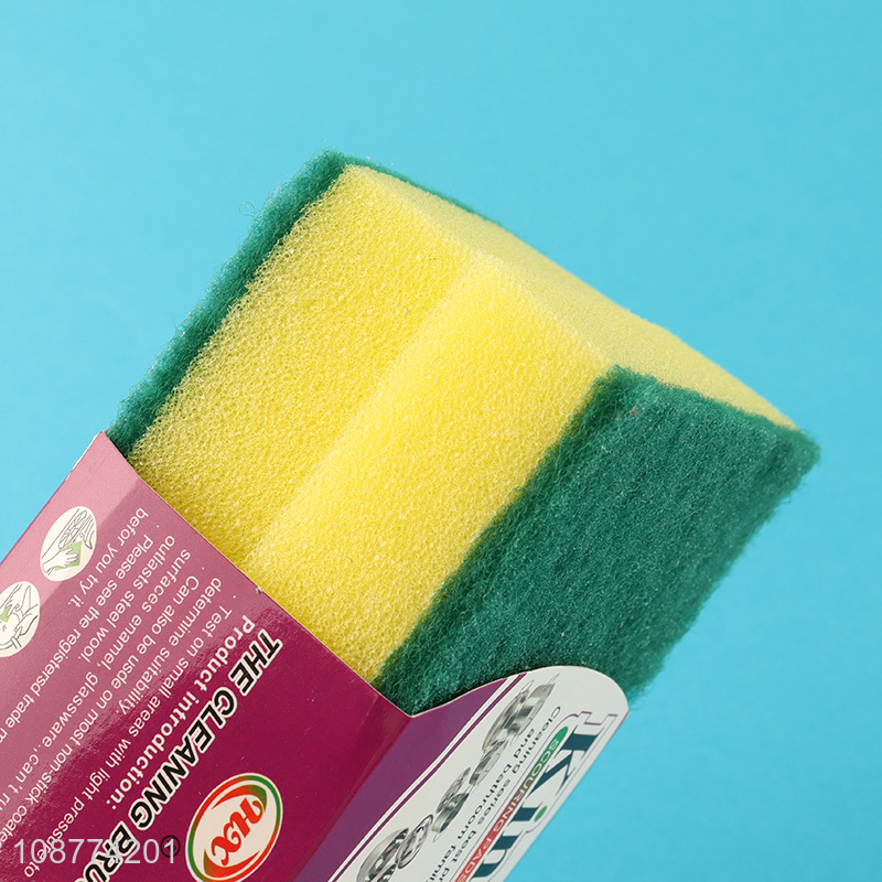 Online wholesale 2 peices scouring pads for kitchen