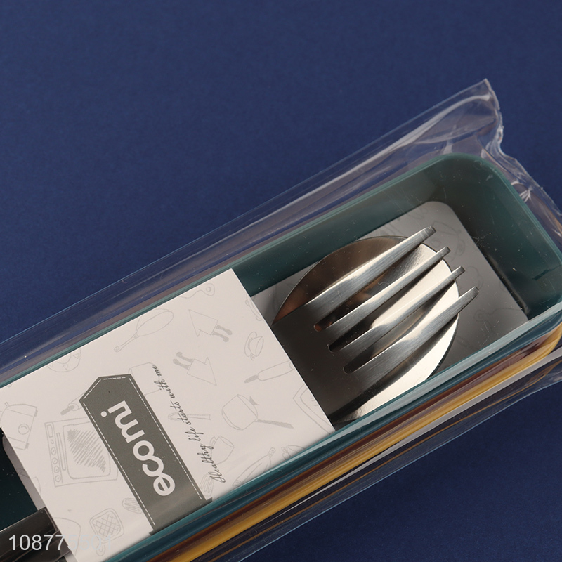 Wholesale stainless steel cutlery set spoon and fork set
