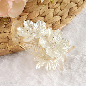 Wholesale fashion elegant flower hair claw clips