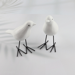 Top products wooden birds shape ornaments for tabletop