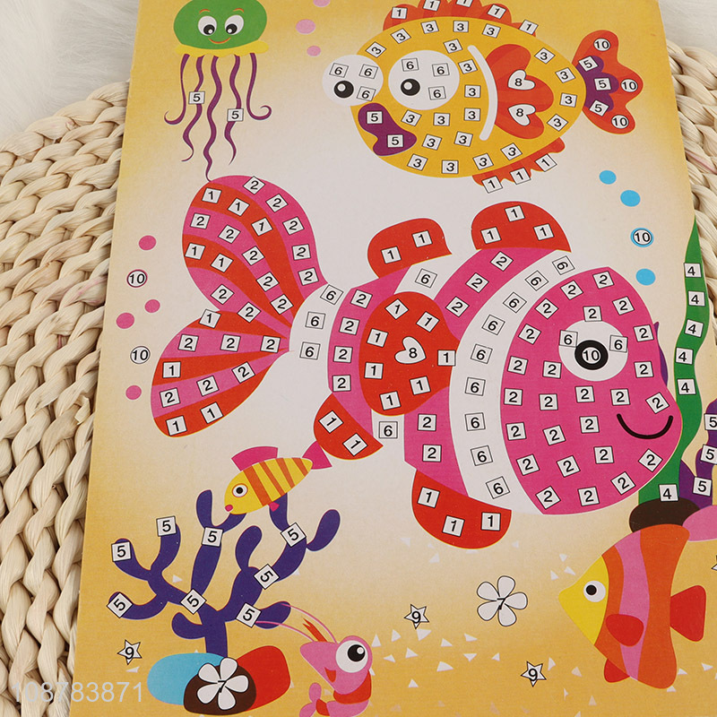 Hot Selling DIY Mosaic Sticker Art Kit for Kids Toddlers