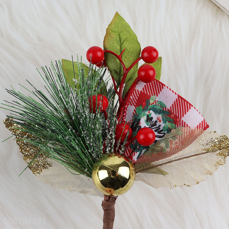 Hot selling artificial Christmas picks with red berries