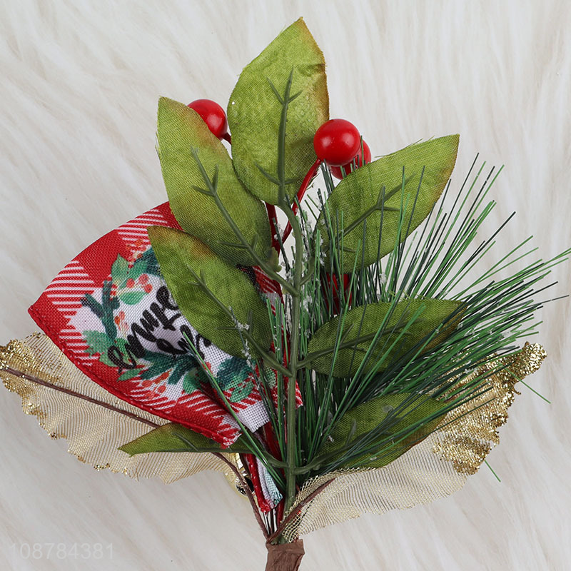Hot selling artificial Christmas picks with red berries