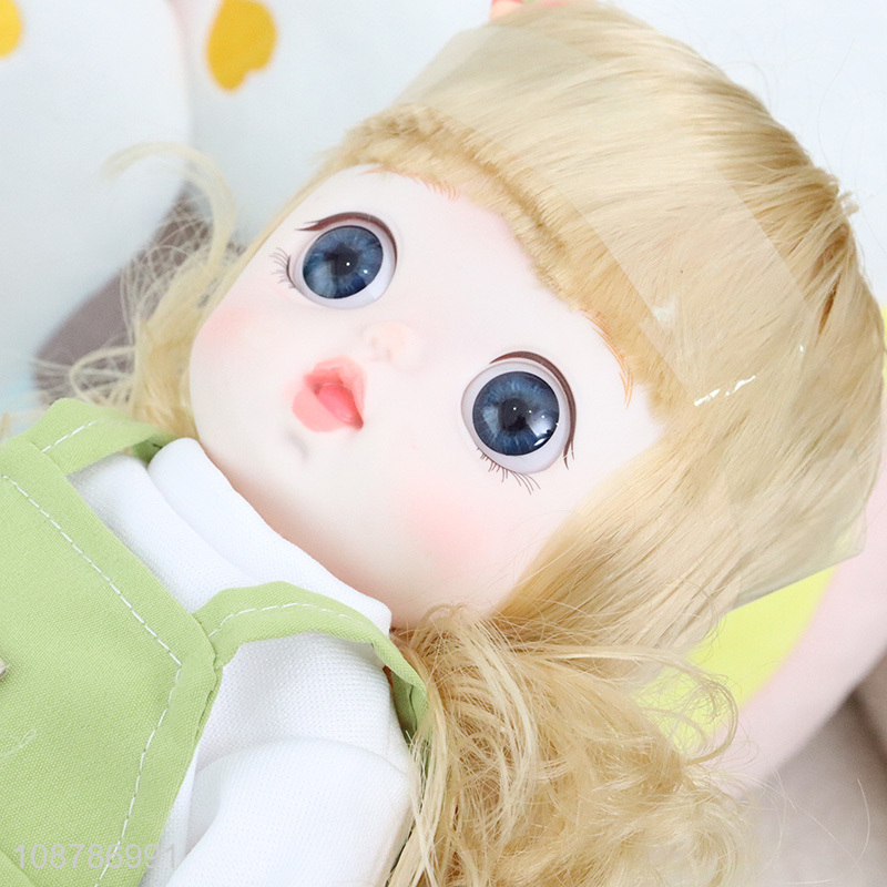 Good quality cute long hair girl doll baby toys