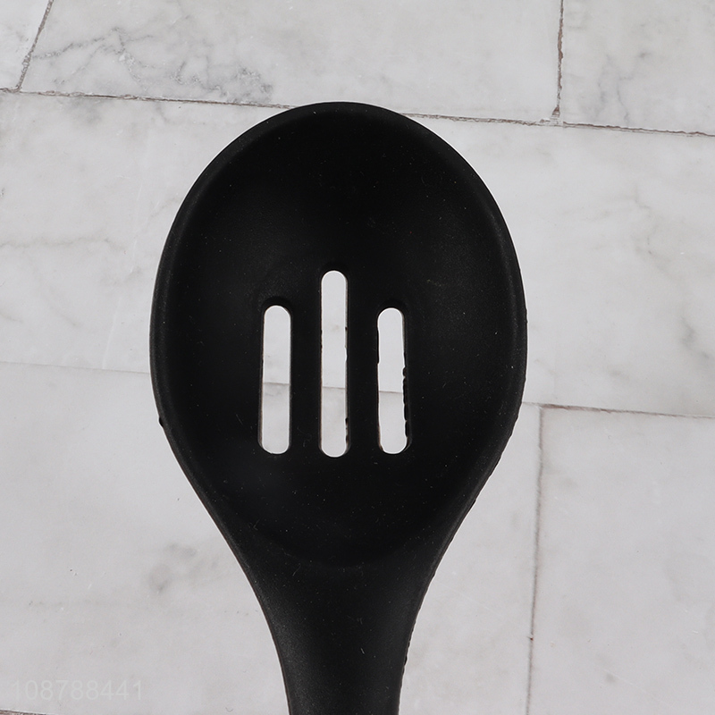 Wholesale heat resistant silicone slotted spoon for stirring