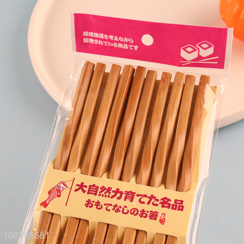 Top quality 5pairs bamboo chopsticks for sale