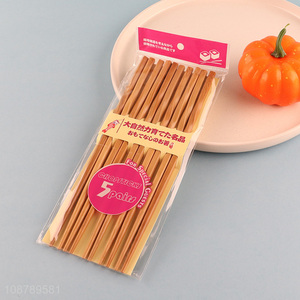 Top quality 5pairs bamboo chopsticks for sale