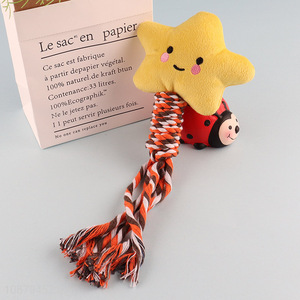 Most popular star shape pets chew cotton rope toys