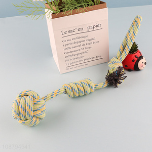 Yiwu factory pets teething cotton rope toys