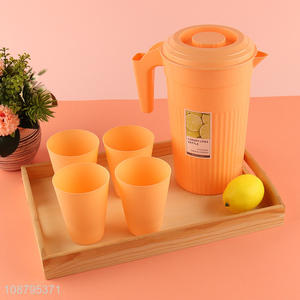 Online wholesale plastic water jug water cup set
