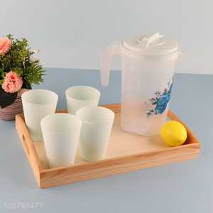 Top quality plastic water jug water cup set