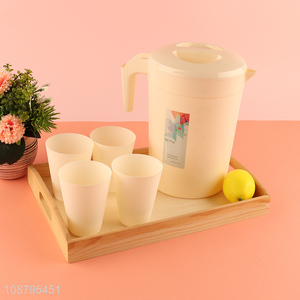 Hot selling plastic water cup water kettle set