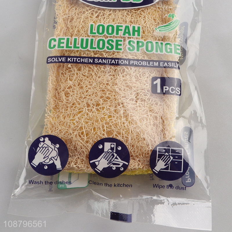 New product natural loofah sponge scouring pads for kitchen