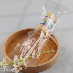Good quality loofah scrub with plastic handle for kitchen