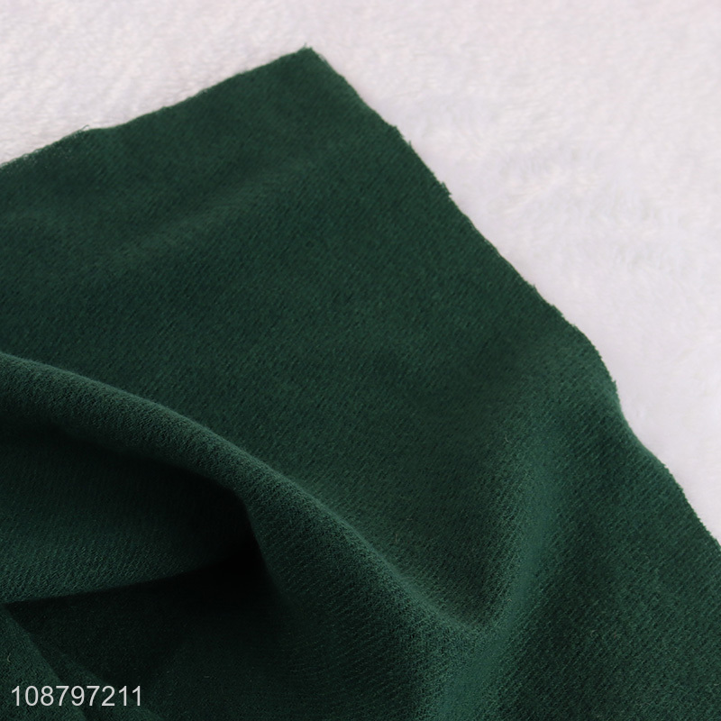 New product solid color soft knitted scarf for women and men